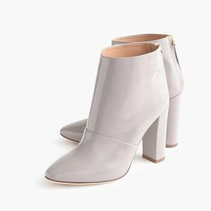 J. Crew Adele Glossy Leather Ankle Boot